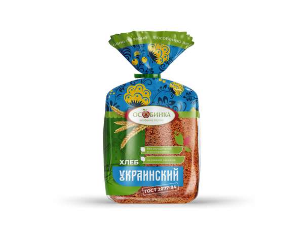 Упаковка Хлеб Украинский - аренда торгового знака Особинка